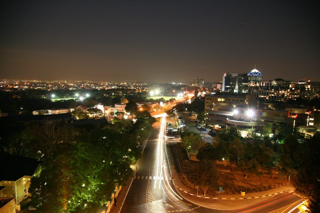 Johannesburg at night